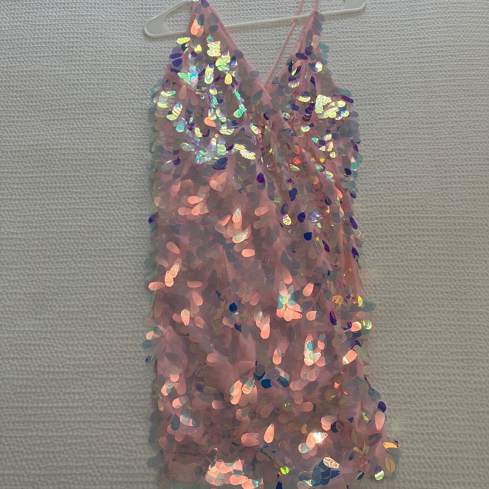 Pink Sequin Mini